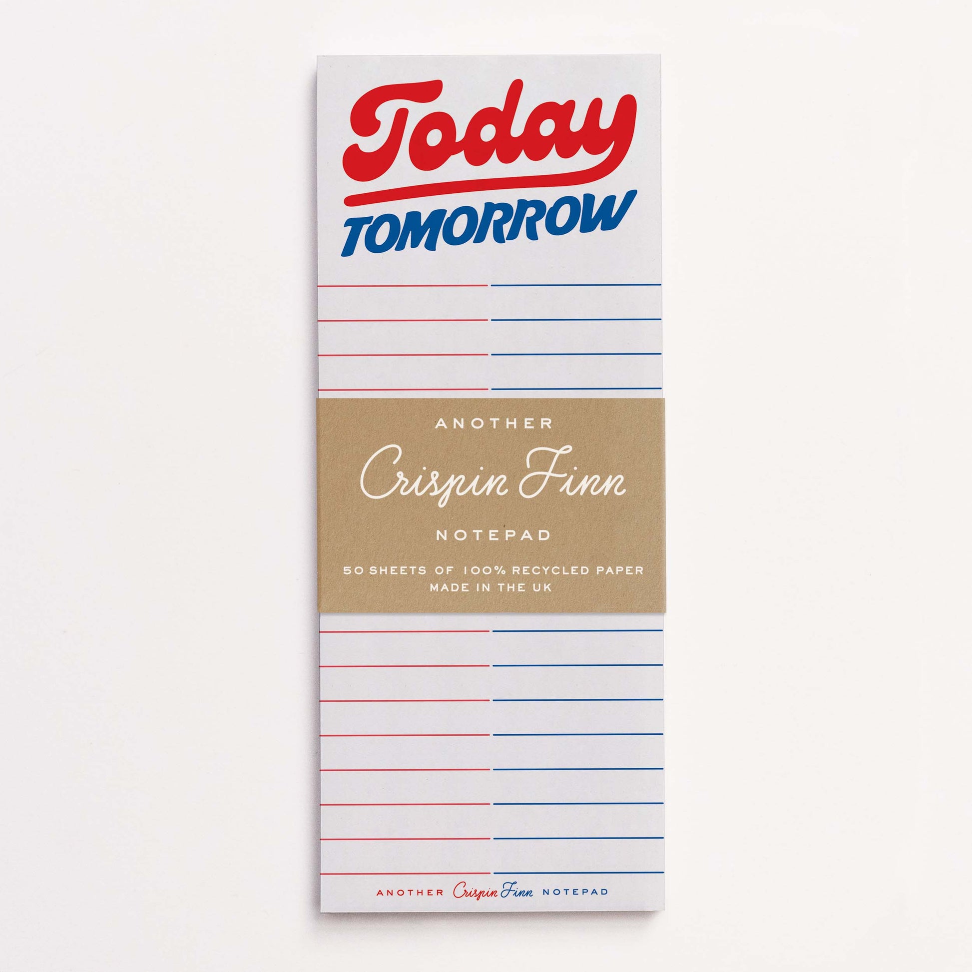 Bloc note today tomorrow Crispin Finn