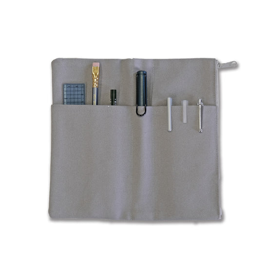 RO-BIKI – Canvas cover/pocket gris ouvert