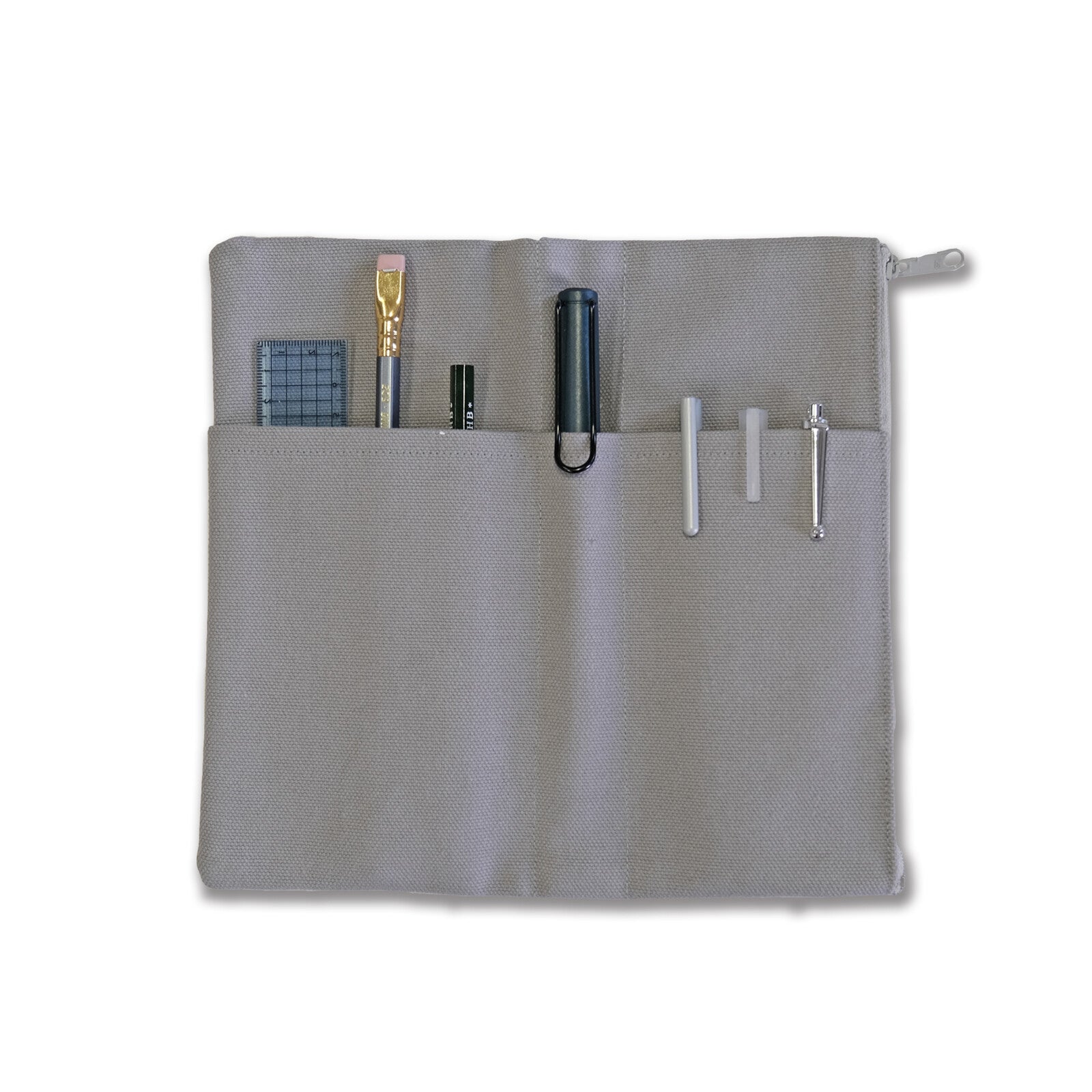 RO-BIKI – Canvas cover/pocket gris ouvert
