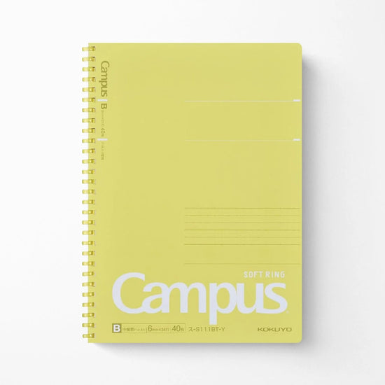 carnet-b5-a-anneaux-souples-campus-soft-ring-kokuyo vue 3