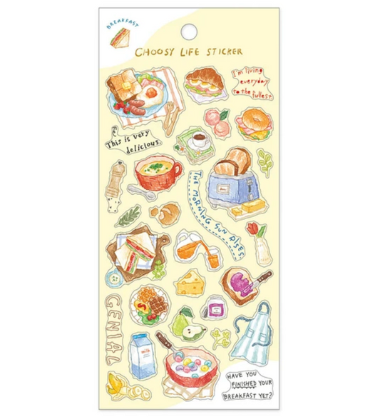 Stickers illustrés – Choosy life - Breakfast