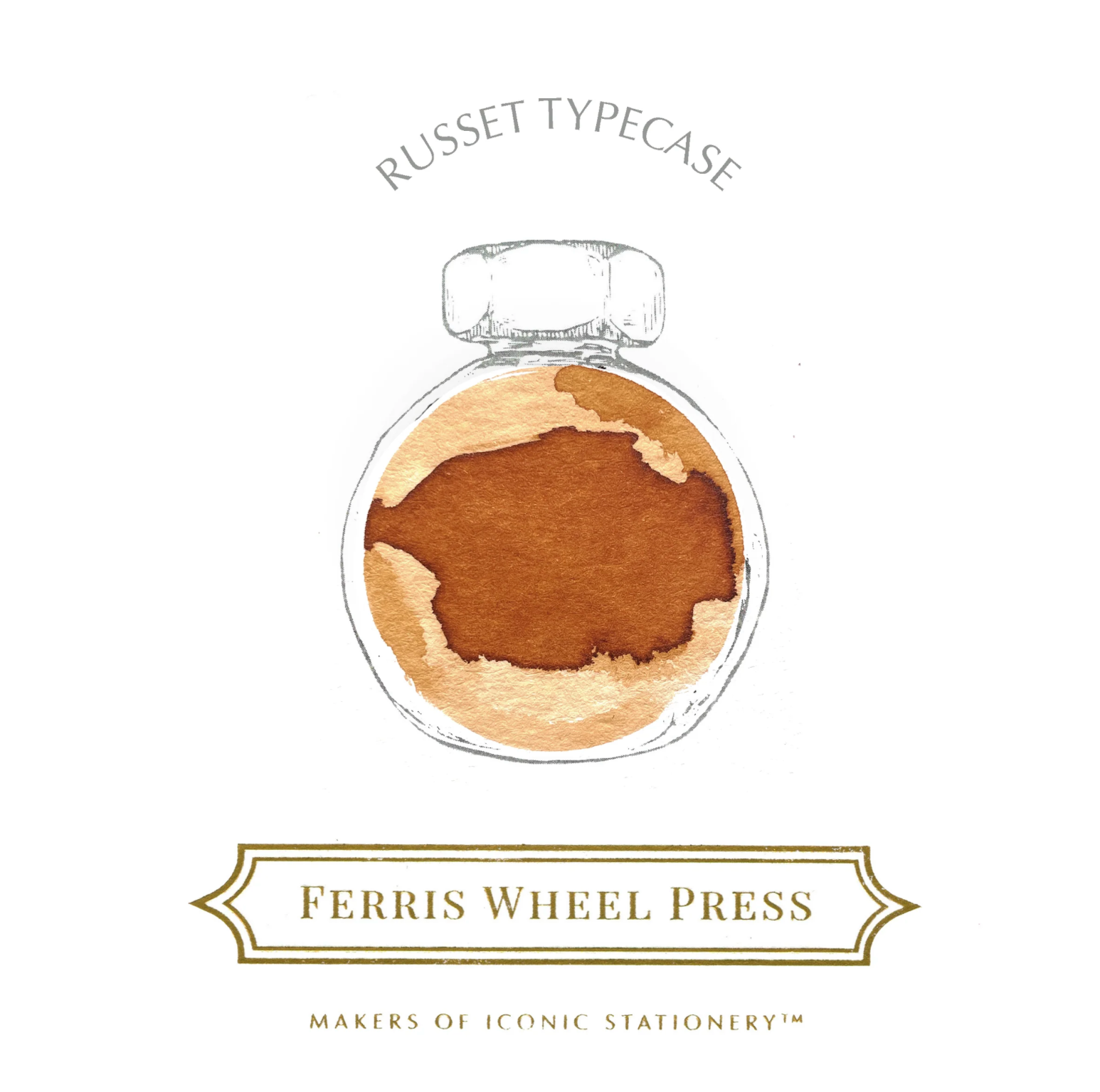 Ferris Wheel Press – Encre “Russet Typecase” – 10 ml couleur