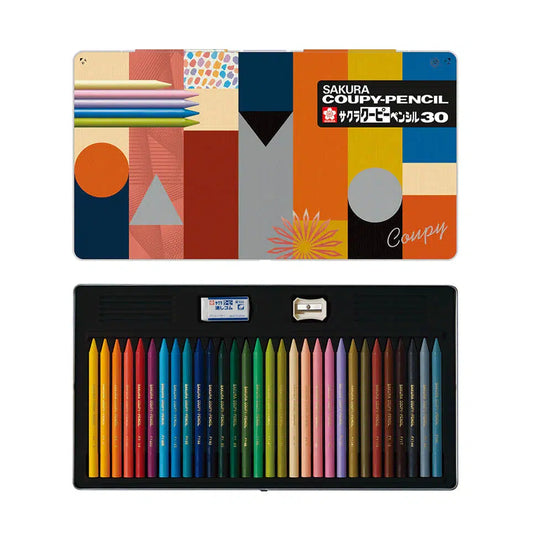 Sakura Craypas – Coffret de 30 crayons Kupi - Couleurs retro