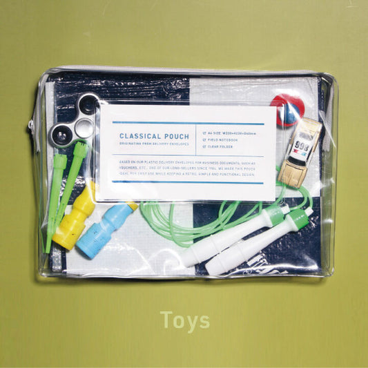 Trousse Classic Pouch A4 retro transparente