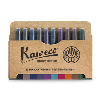 pack-de-10-cartouches-d-encre-kaweco-multicolore vue 2