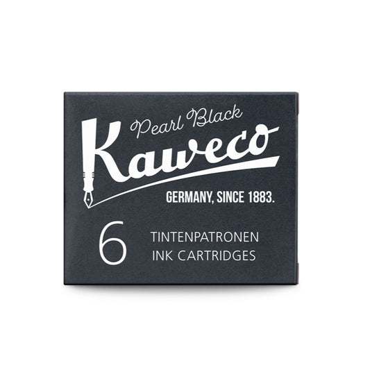 pack-de-6-cartouches-d-encre-kaweco-pearl-black vue 2