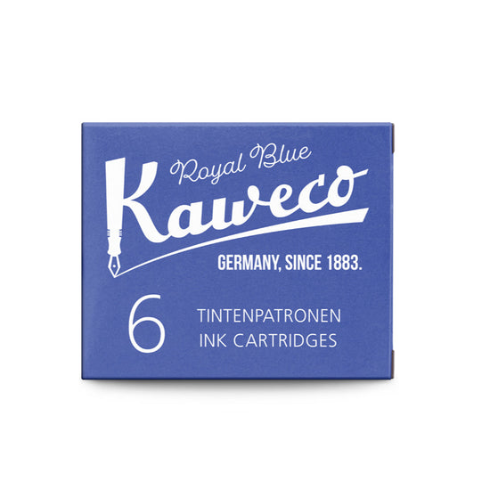 pack-de-6-cartouches-d-encre-kaweco-bleu-roi vue 2