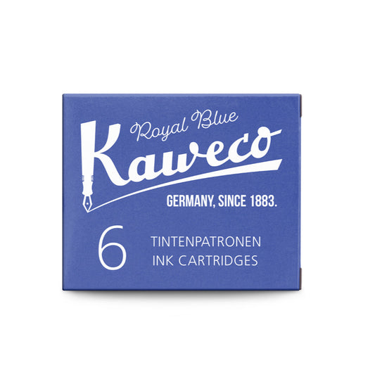 pack-de-6-cartouches-d-encre-kaweco-bleu-roi vue 2