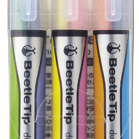 surligneurs-doubles-betle-tip-kokuyo-lot-de-3-couleurs vue 6