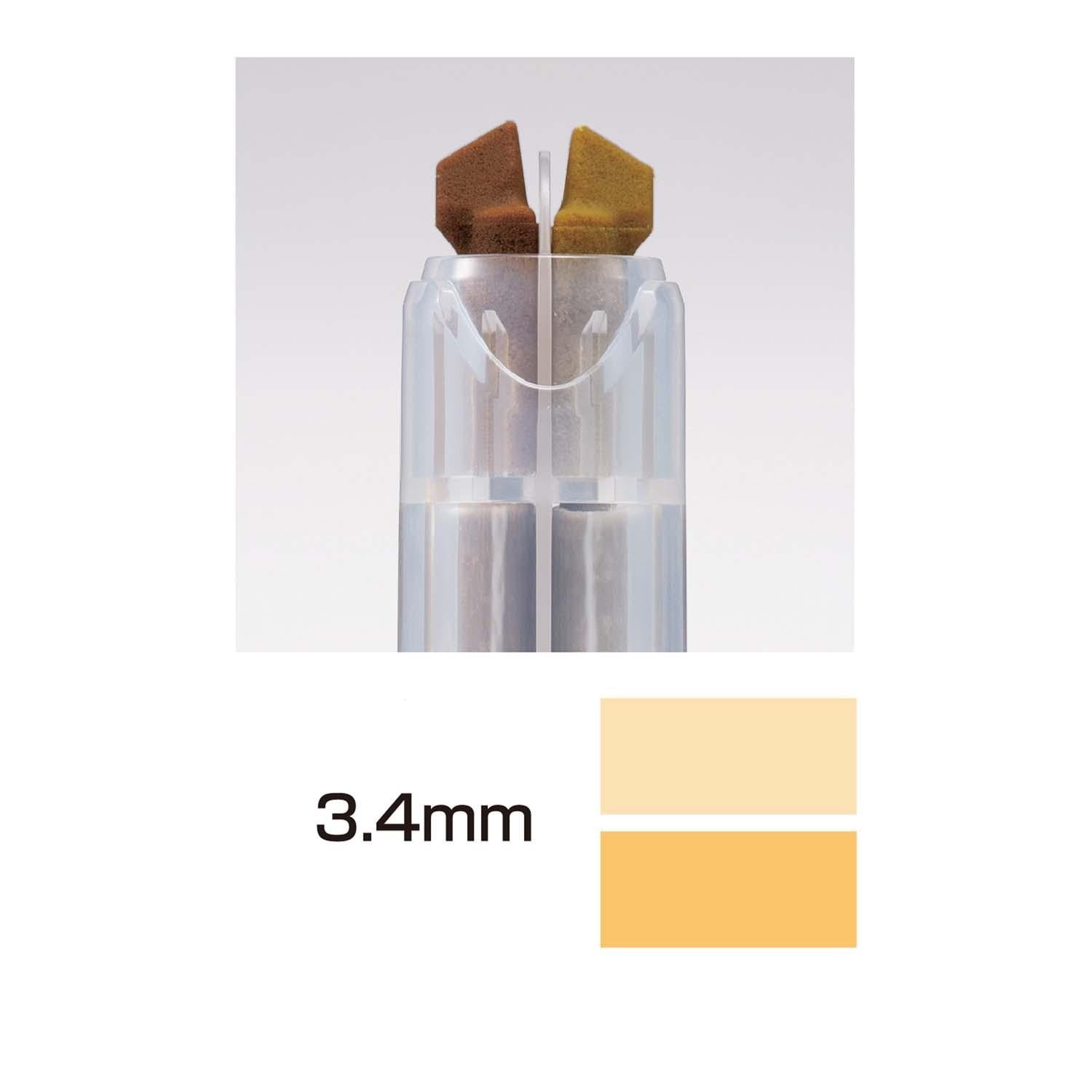 surligneur-double-couleur-encre-douce-et-lisible-jaune-or vue 5
