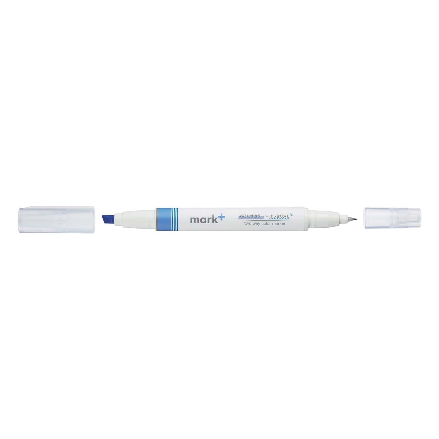 marqueur-double-usage-surlignage-et-prise-de-notes-bleu vue 2