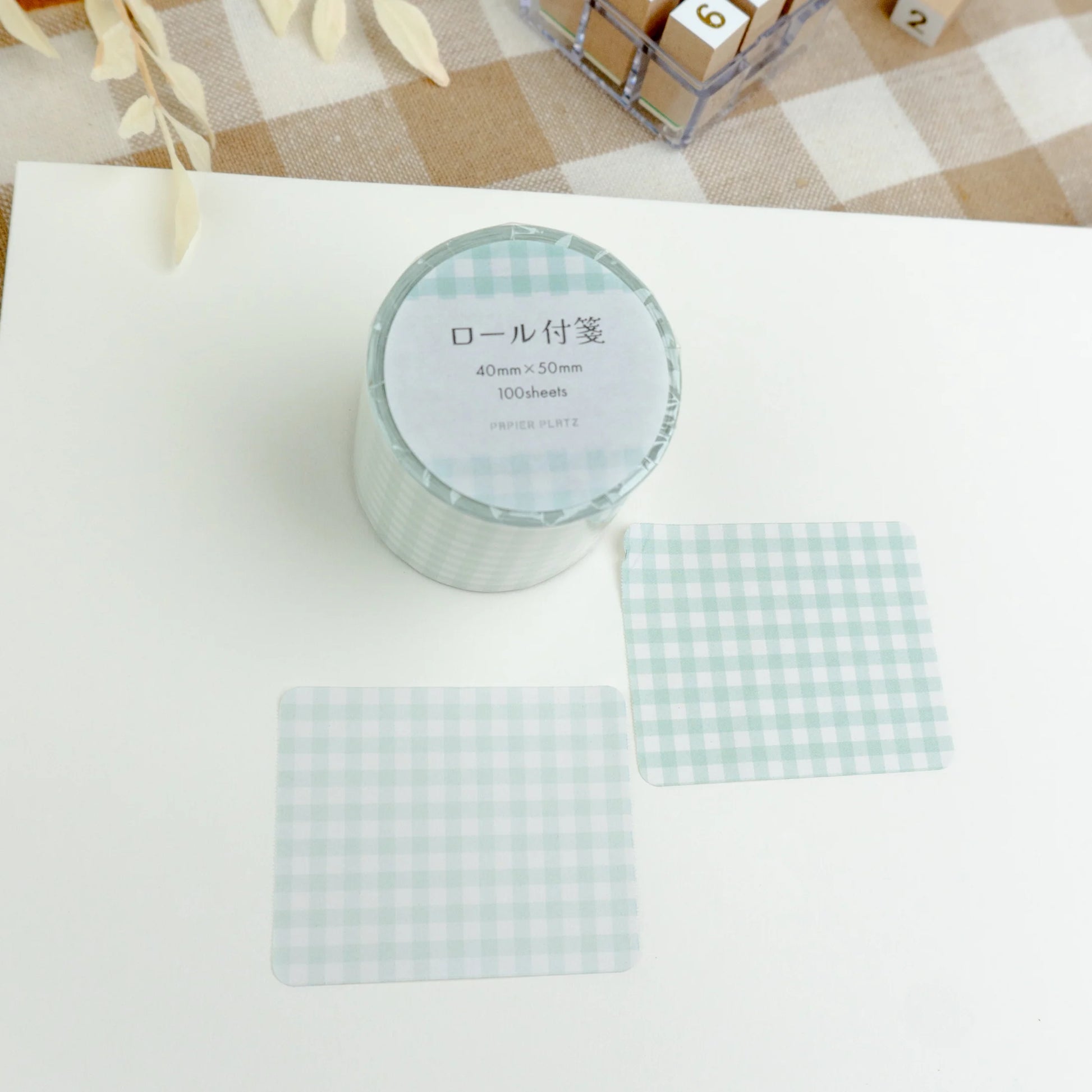 rouleau-stiky-notes-vert vue 1