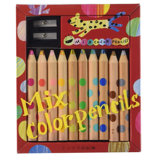 Crayons de couleur bicolores – Coffret illustré par Koushiro Hata