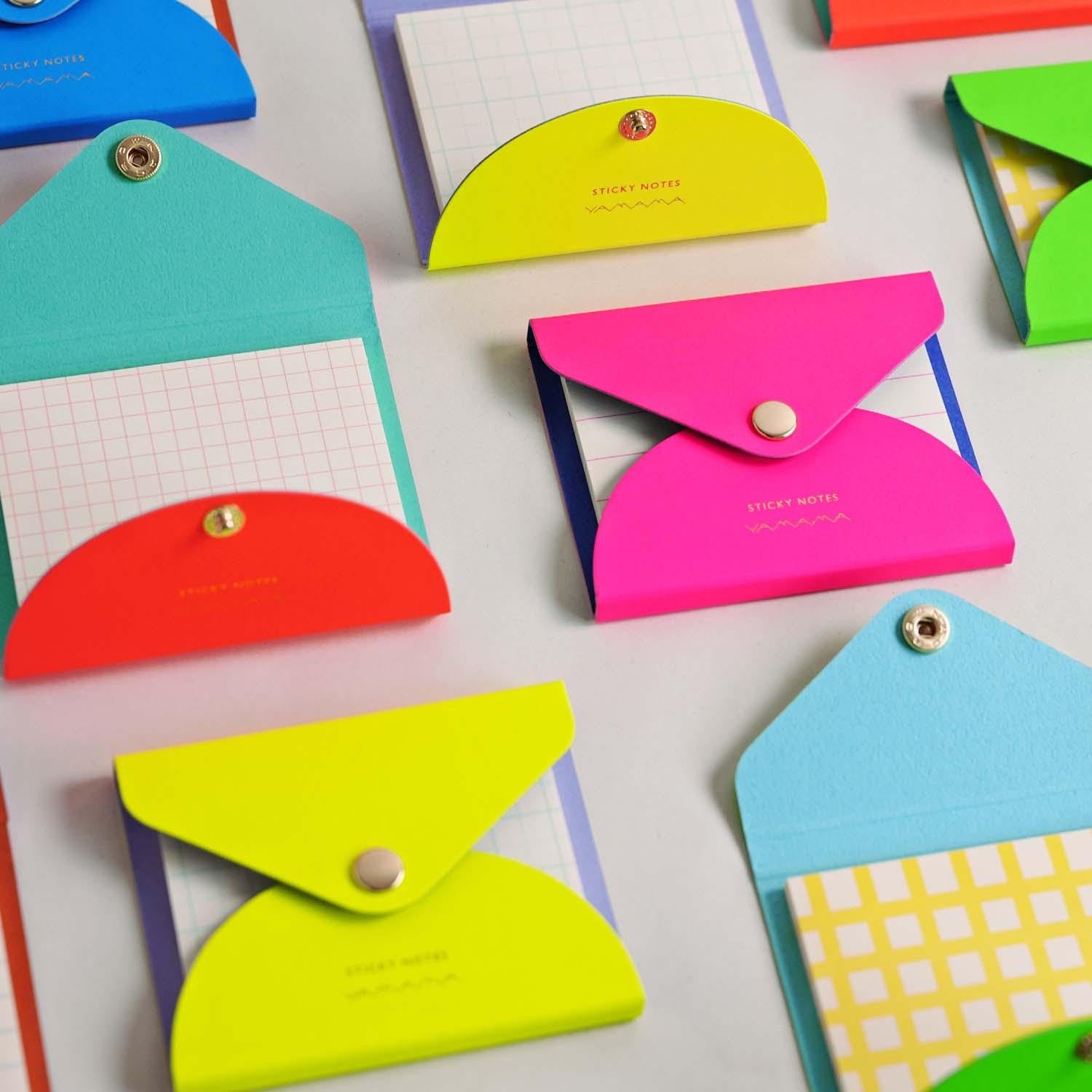 notes-adhesives-japonaises-papier-haut-de-gamme-fluo-jaune vue 4