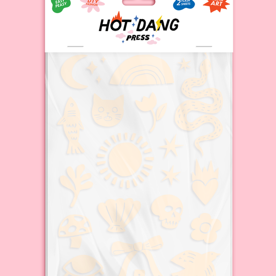 Patch Thermocollant Hot Dang Press Crème