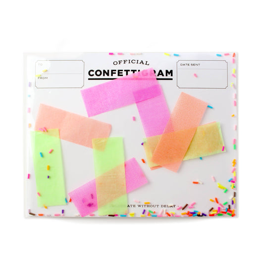 Carte anniversaire à confettigrammes Sprinkles Inklings Piperies