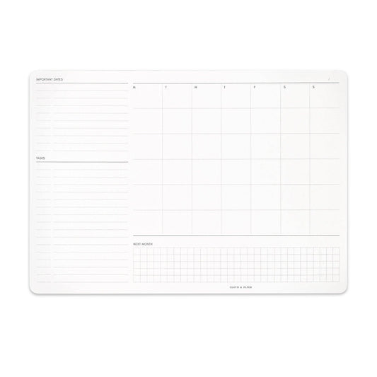 Cloth & Paper – Bloc-notes mensuel d’administration