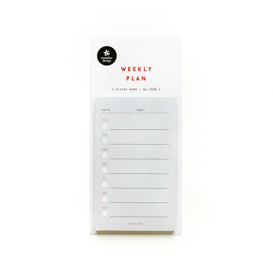 Sticky notes weekly plan Suatelier design