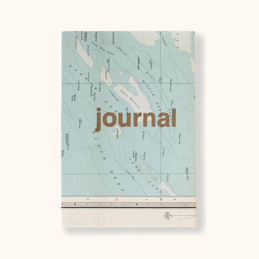 Journal de carte vintage en lin - Sukie