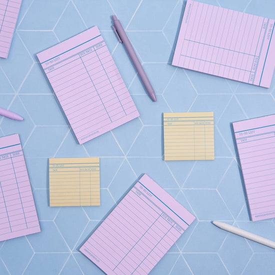 bloc-notes-pour-cartes-de-bibliotheque-rose vue 9