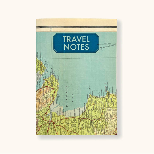 Journal de voyage carte vintage année 60