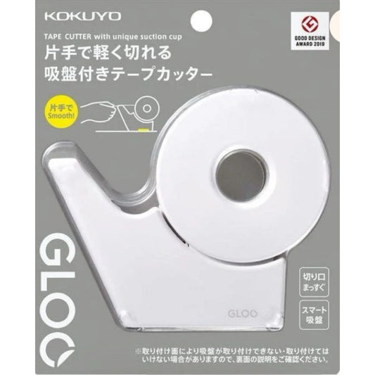 KOKUYO Gloo – Dérouleur de ruban adhésif à ventouse (Blanc)