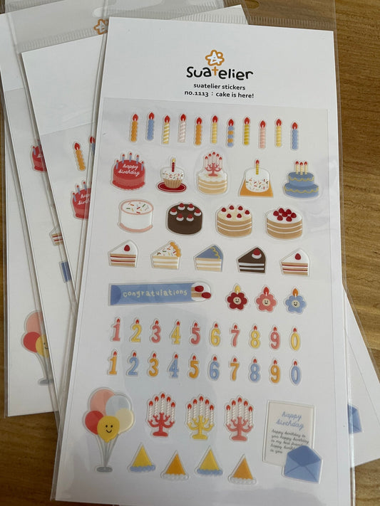 Stickers Le gâteau est là ! n°1113