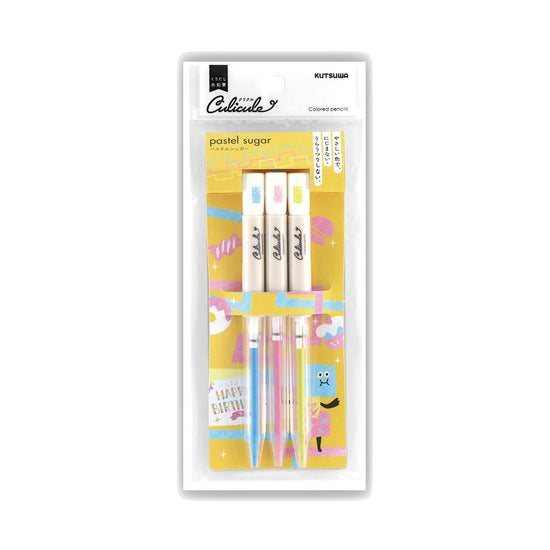 crayon-de-couleurs-twist-kutsuwa-culicule-set-de-3 vue 4