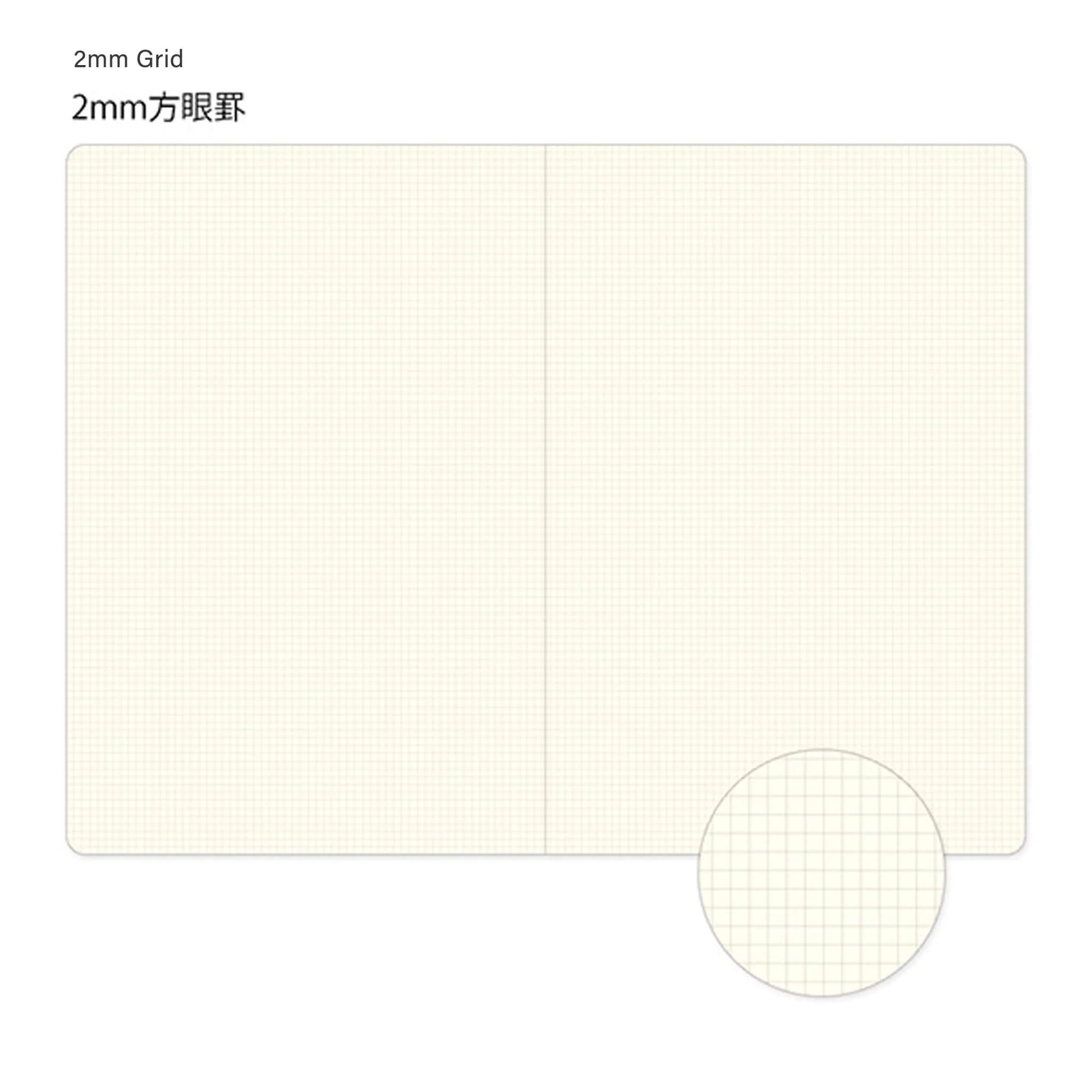 Carnet mini carreaux B6 - Yuru Journal – Midori pages interieur