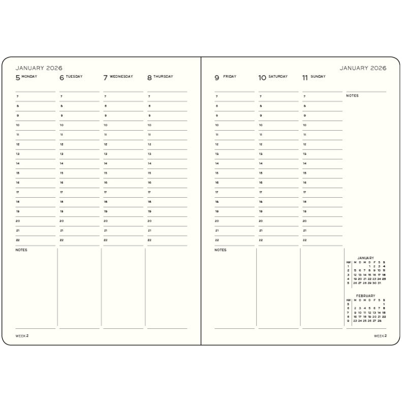 planificateur-semainier-2026-medium-a5-francais-leuchtturm1917 vue 2