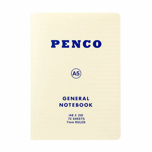 Carnet ligné relié Penco A5 blanc
