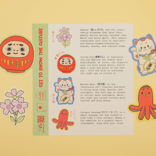 Set de stickers Japon kawaii – Ivna