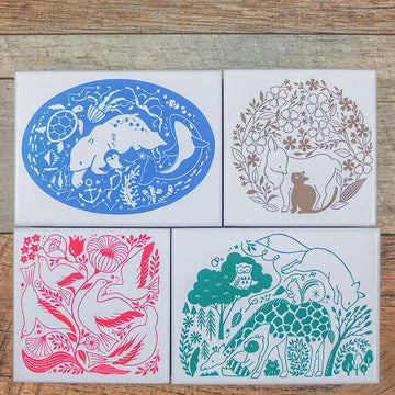 Tampon bois blanc KodomoNokao – Design japonais - Animaux