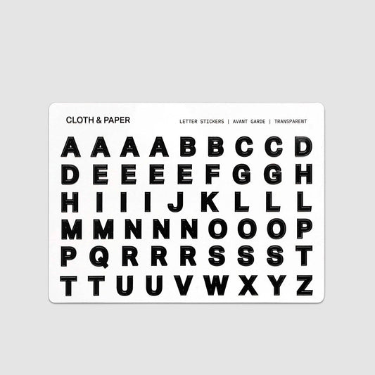 Pack de Stickers lettres - Cloth & Paper