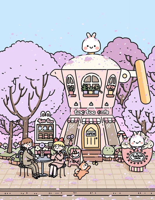 Affiche « Bunny Cafe » – 2jingis2jing