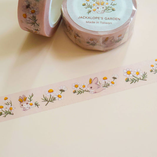 Ruban washi – Petit Jackalope & fleurs de camomille – Thousand Skies