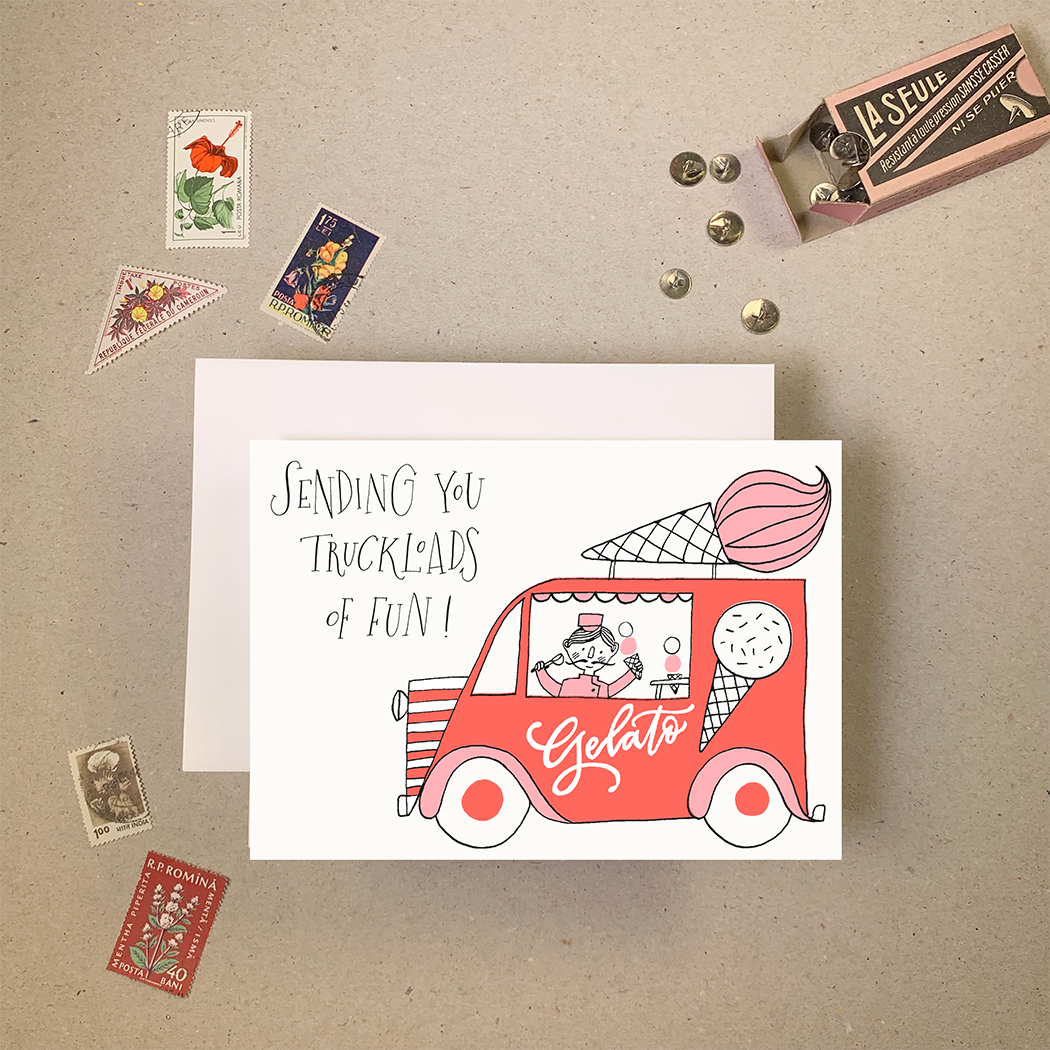 carte camion de glace