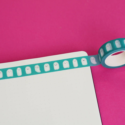 Washi Tape Green ghost