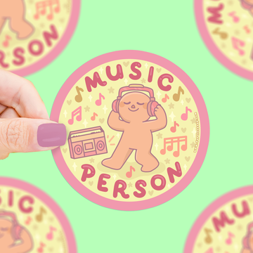 Sticker vinyle “Music person” – Turtle's Soup