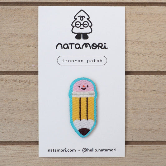 Crayon graphite • écusson thermocollant