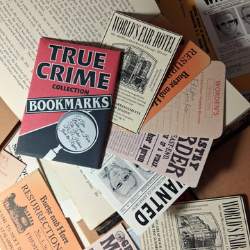 Marque-pages True Crime – Lot de 5 | Book Ephemera