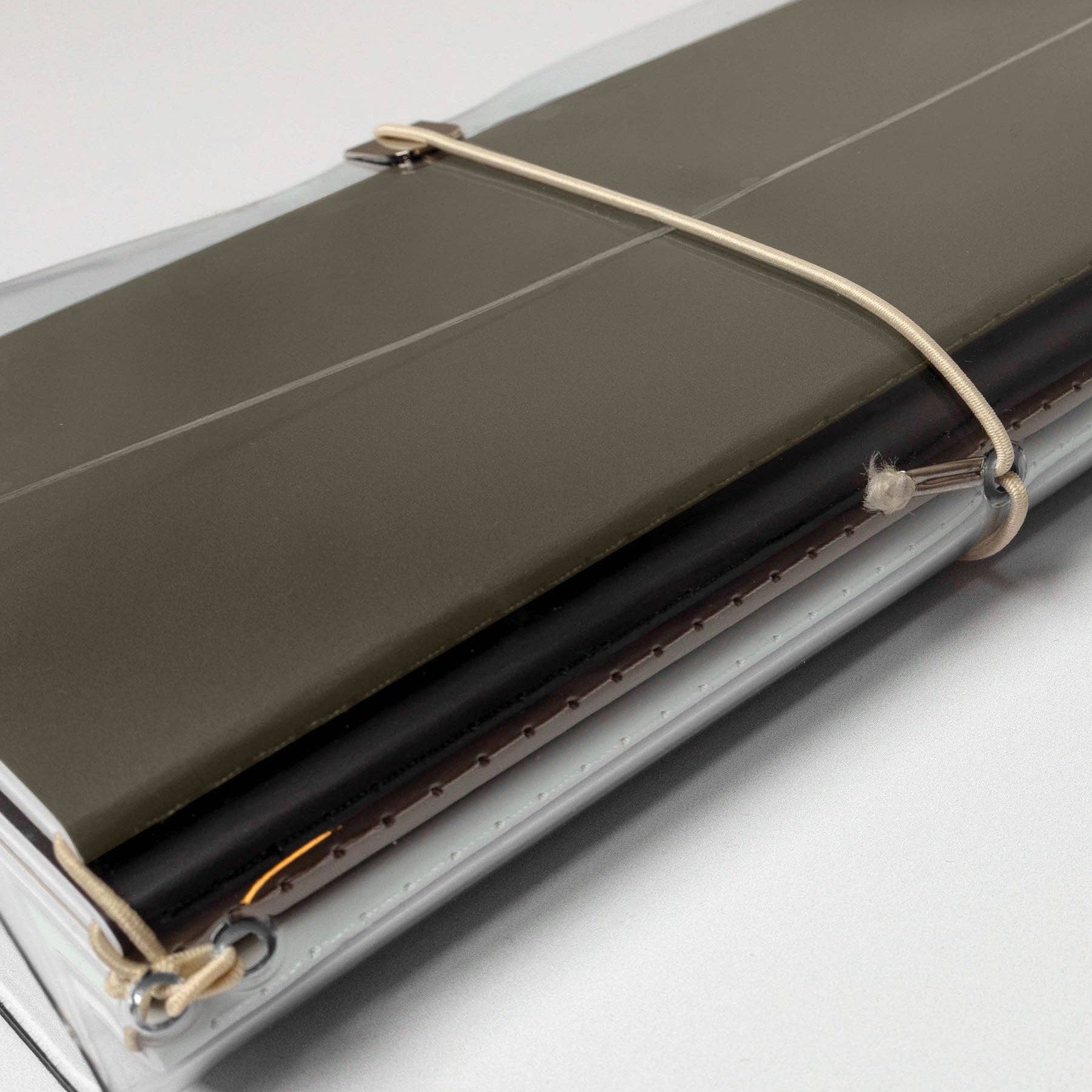 Cloth & Paper – Planificateur en Vinyle Transparent coté du carnet fermé