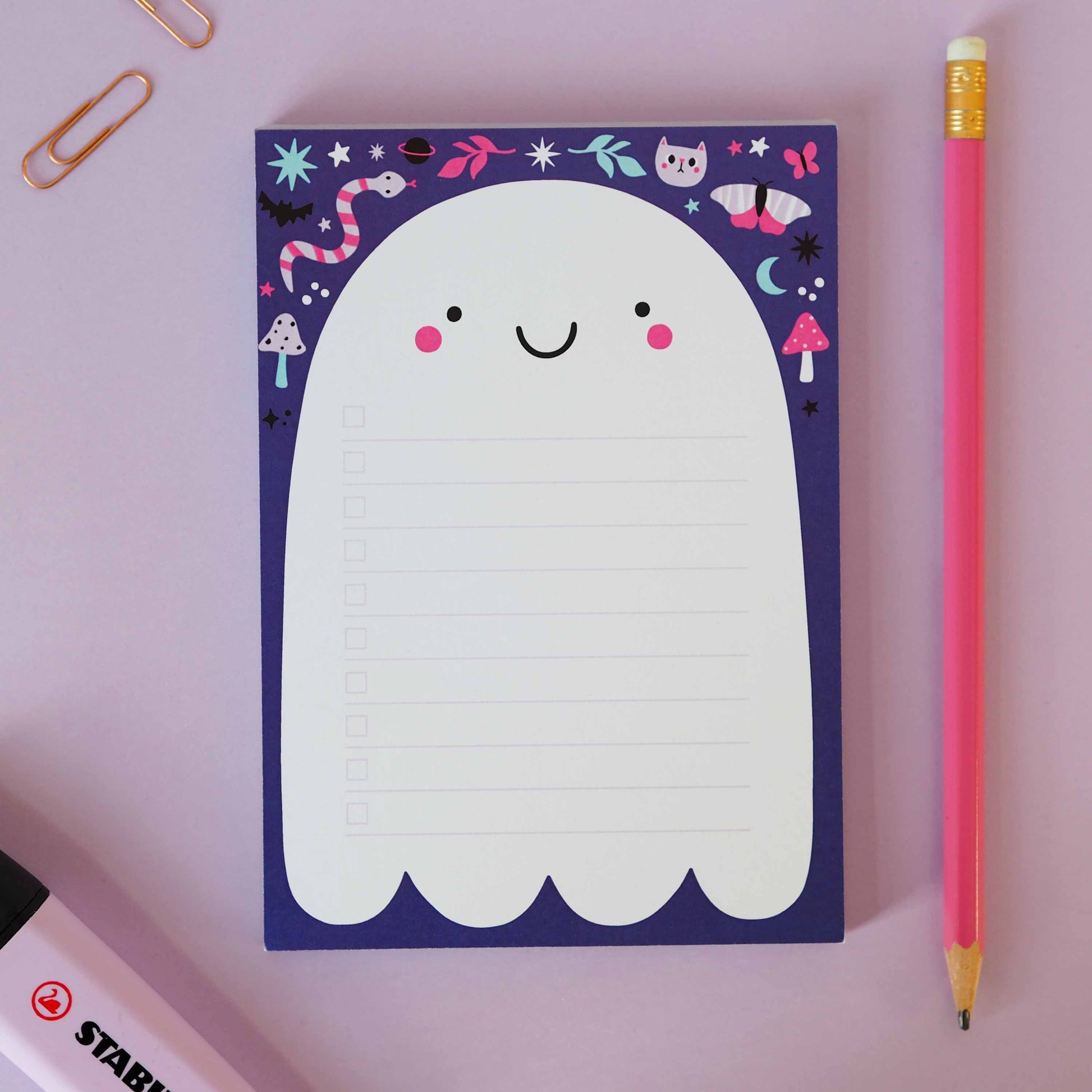 bloc-notes-mini-cute-ghost-violet-a6 vue 4