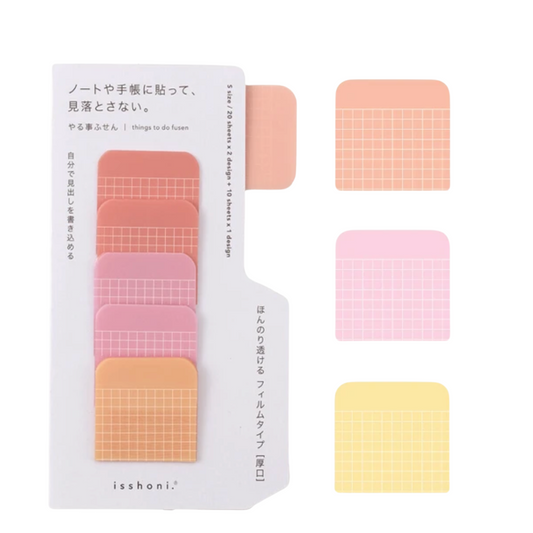 sticky-notes-rose-et-orange-taille-m vue 1