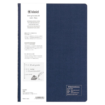 carnet A5 kleid voyage, prise de note, petits carreaux