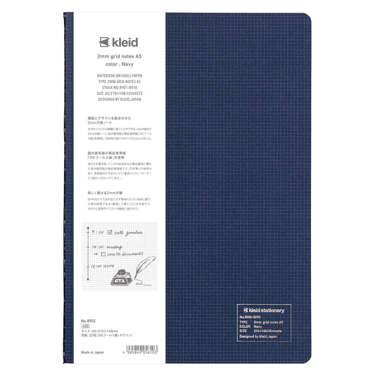 carnet A5 kleid voyage, prise de note, petits carreaux