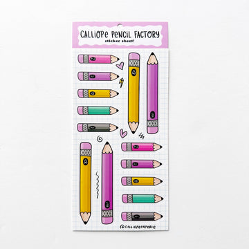 Calliope – Planche de stickers Crayons