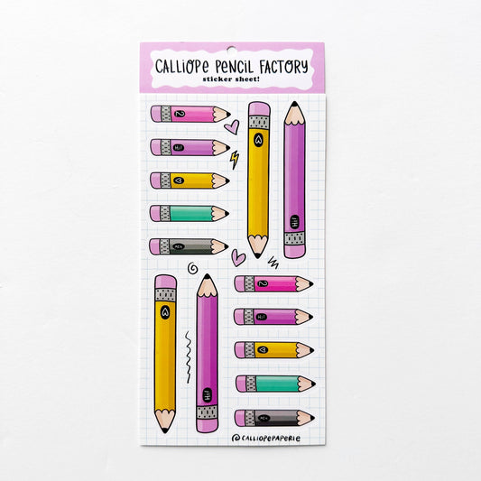 Calliope – Planche de stickers Crayons