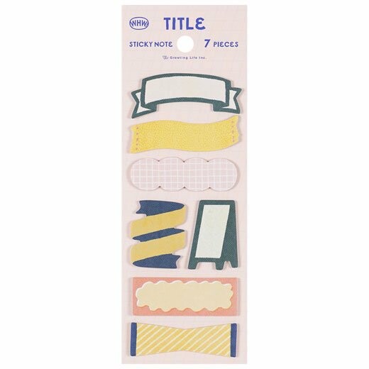 Sticky Note – Custom Journaling · Cadres & Titres - Greeting Life × WHW!