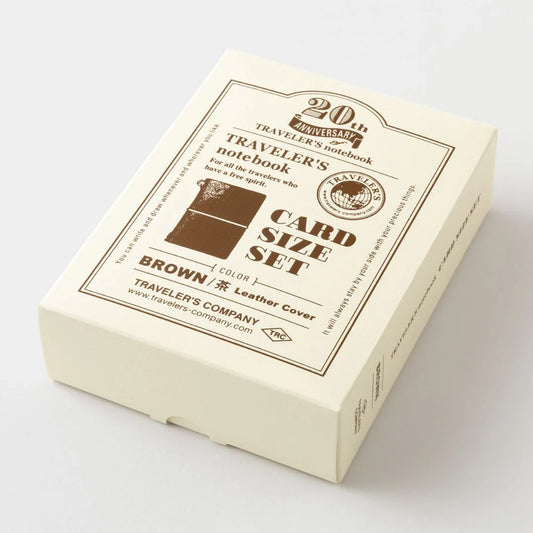 TRAVELER’S notebook – 20ème anniversaire - Format Carte - Marron